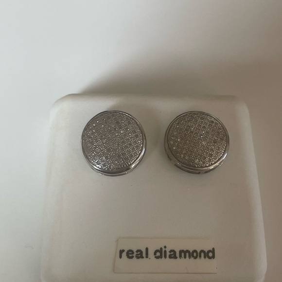 925 Sterling Silver Earrings diamonds studs💎 - Picture 5 of 6